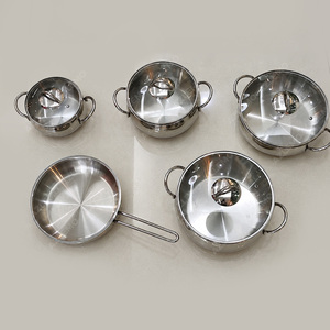 Durable 9PCS Stainless Steel Pots and Pans Set