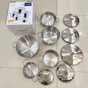 Hotel Professional Kitchenware Pots 10pcs Cookware Set