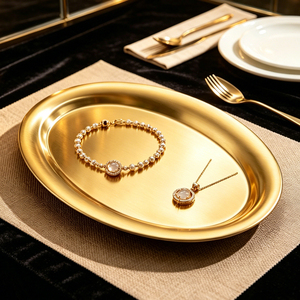 Stainless Steel Fish Steamer Plate Modern Oval Plate