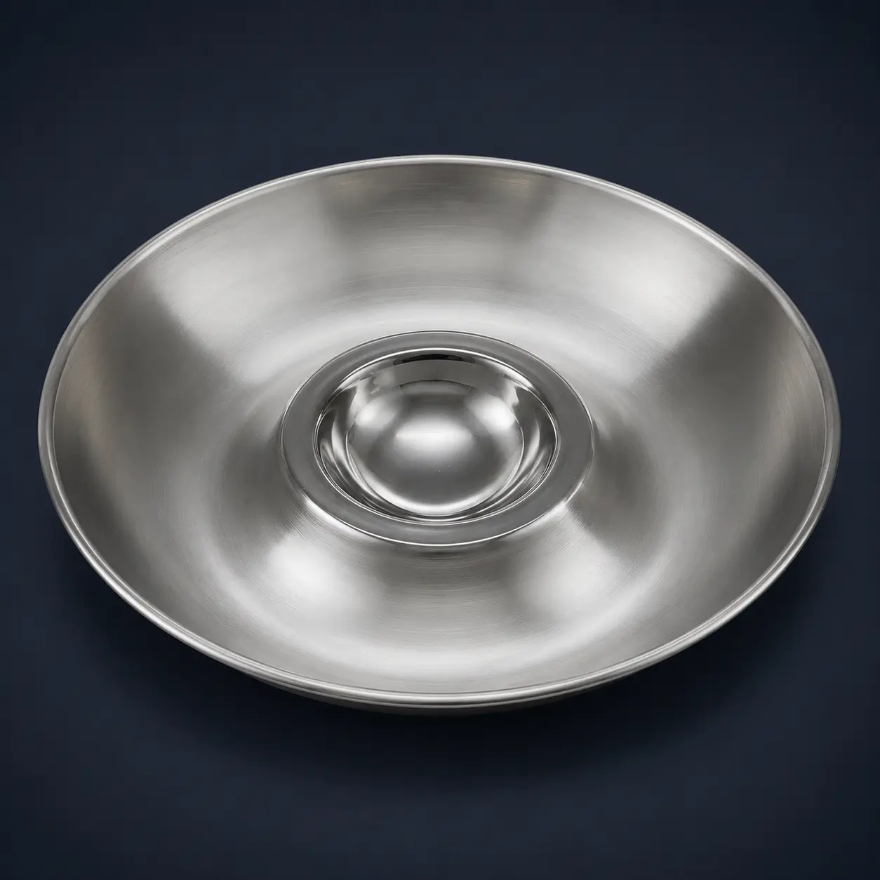 Stainless Steel Snack and Dip Platter
