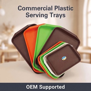 Cheap Factory Wholesale Inch Rectangular Tray Plastic Custom Kitchen Supplies Dry Fruit Anti-skip Serving Tray